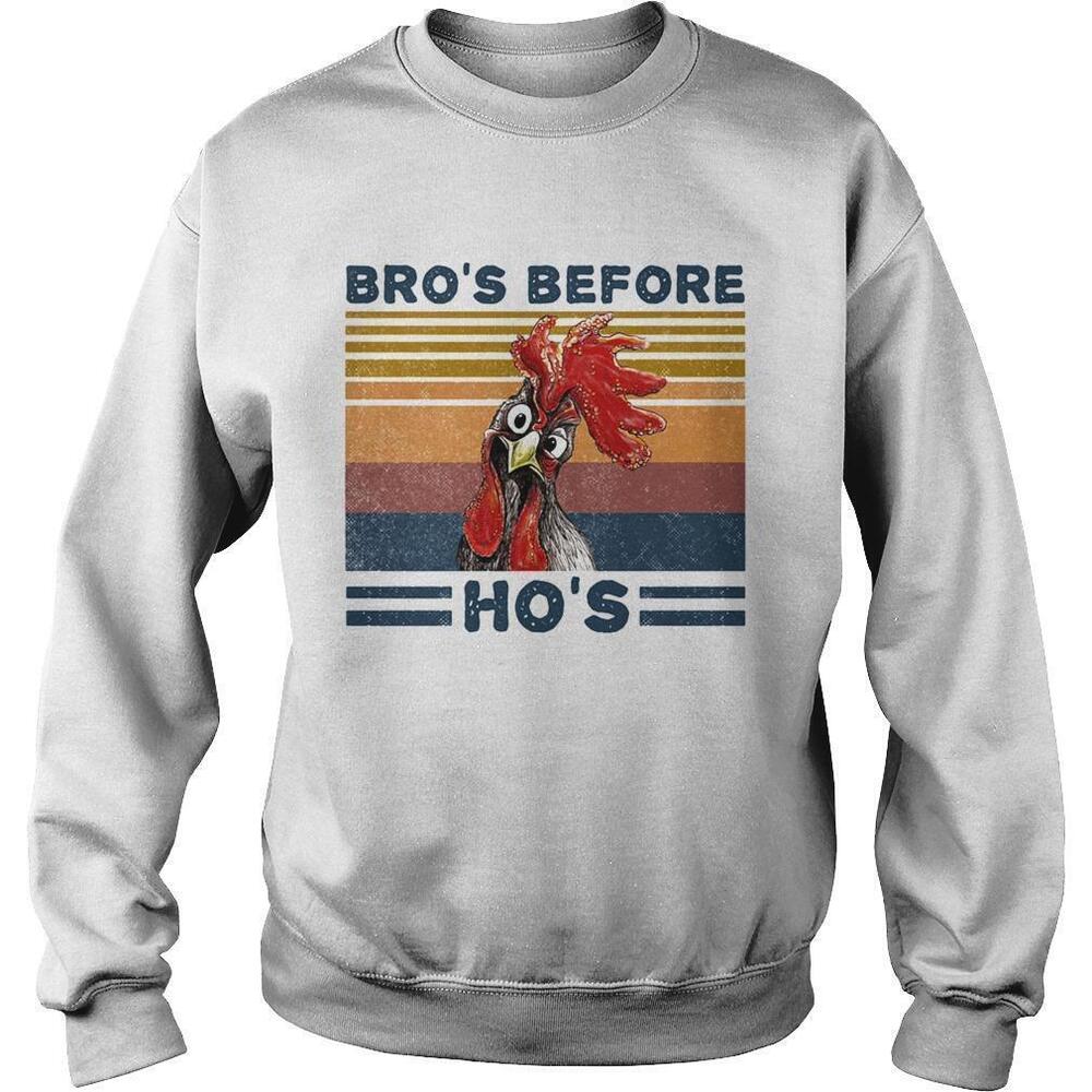 Bros Before Hos ChickenRetro Sweatshirt